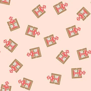 Ore processing mining vector seamless pattern 스톡 일러스트