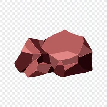 Ore rock boulder. Natural shape stone. vector illustration Stock Illustration