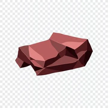 Ore rock boulder. Natural shape stone. vector illustration Stock Illustration