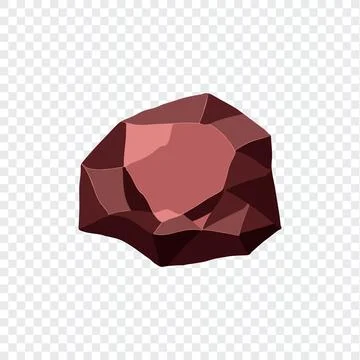 Ore rock boulder. Natural shape stone. vector illustration Stock Illustration