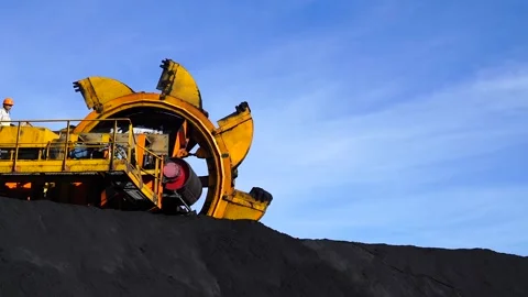 Ore stacker Stock Footage 169704586