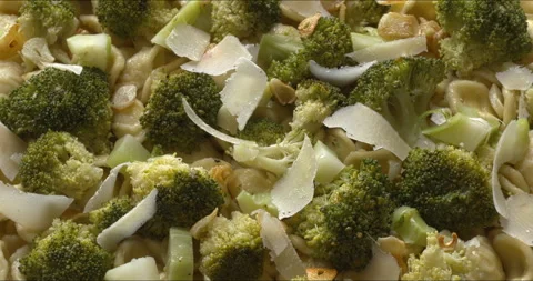 Orecchiette pasta with broccoli. Stock Footage 308282394
