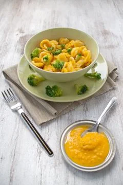 Orecchiette vegetarian Stock Photos