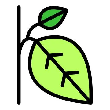 Oregano basil icon vector flat Illustrazione stock