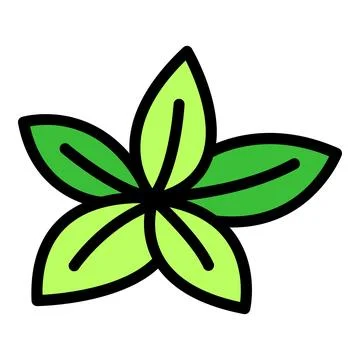 Oregano plant icon vector flat Illustrazione stock