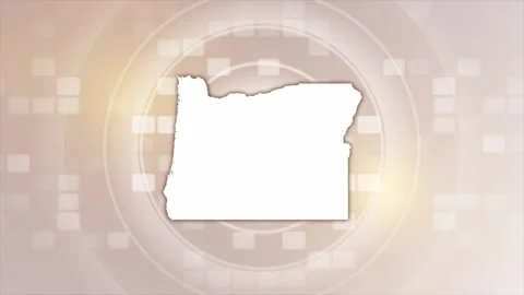 Oregon Animated Map Stock Footage 275818113