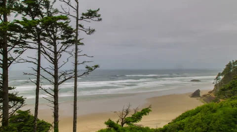 Oregon Beach Stock Footage 56262950