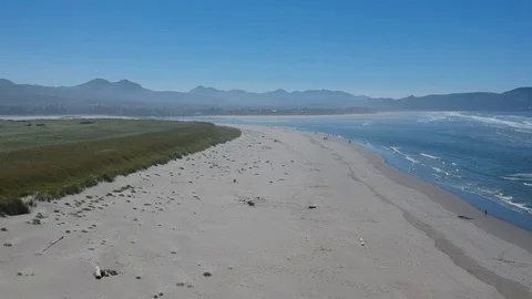 Oregon Beach Slow Pan Right Stock Footage 105325890
