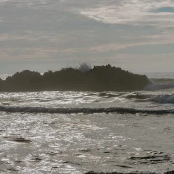 Oregon Beaches of the Pacific Coast Stock Photos