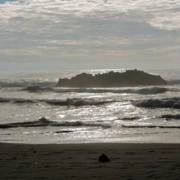 Oregon Beaches of the Pacific Coast Stock Photos