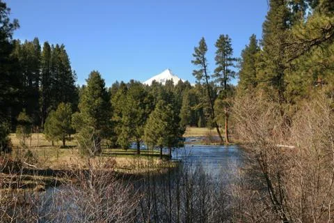 Oregon cascade volcano Stock Photos