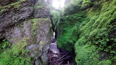 Oregon Chasm Stock Footage 51328397