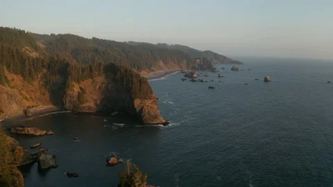 Oregon Coast 03 Stock Footage 120576437