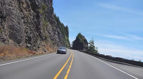 Oregon Coast Drive Stock Footage 53115546