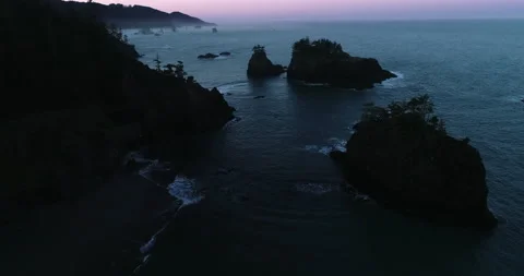 Oregon Coast Drone 4k Stock Footage 151721482
