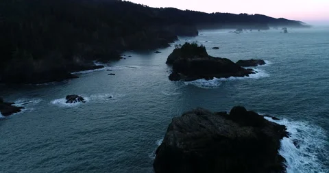 Oregon Coast Drone 4k Stock Footage 151722164