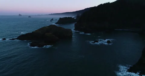 Oregon Coast Drone 4k Stock Footage 151722333
