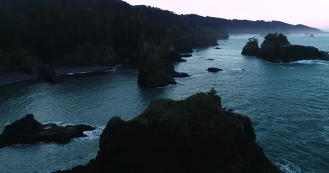 Oregon Coast Drone 4k Stock Footage 151723029