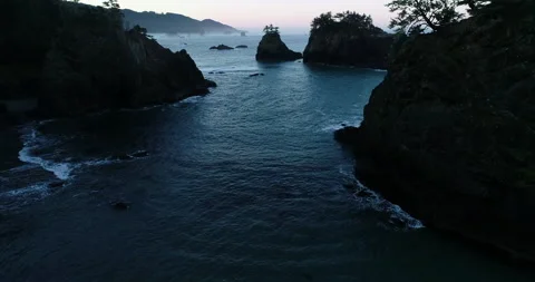 Oregon Coast Drone 4k Stock Footage 152334834