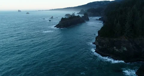 Oregon Coast Drone 4k Stock Footage 152334927