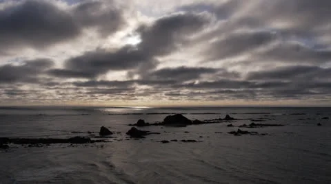 Oregon Coast dynamic lighting Stock Footage 23609877