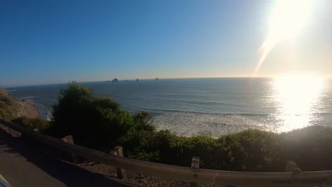 Oregon Coast Sunset 스톡 동영상 117063014