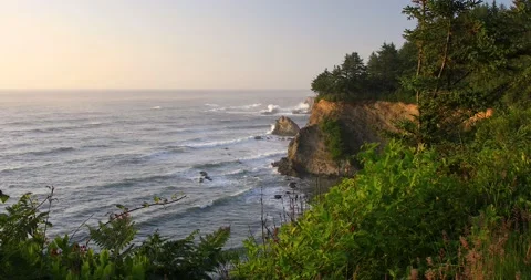 Oregon Coast Sunset. Stock Footage 141815507