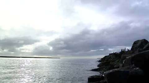 Oregon Coast Time Lapse Stockbeeldmateriaal 8947343