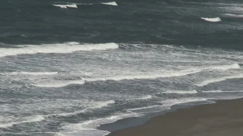 Oregon Coast waves on beach 스톡 동영상 11268031