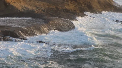 Oregon Coast waves Stock Footage 108702654