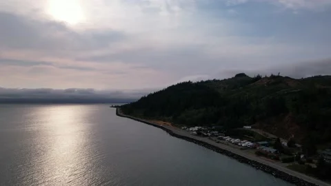 Oregon Coastline at Dusk Video stock 215999591
