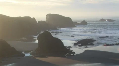 Oregon coastline Video stock 57824920
