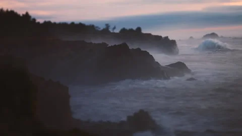 Oregon Coastline Stock Footage 200801599