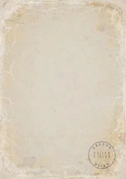 Oregon Eugene Blank Government Document Stock Illustration