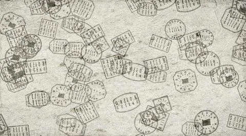 Oregon Eugene Stamps on Paper Stock Illustration