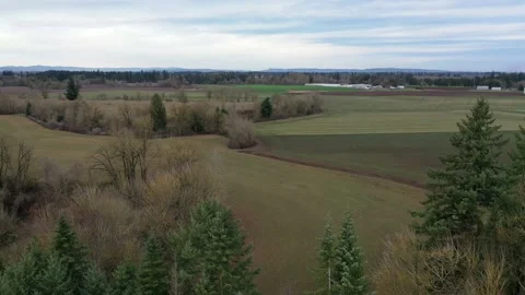 Oregon Farmland Stock Footage 131136174