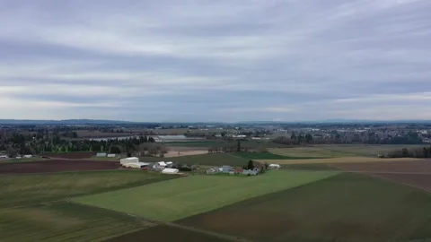 Oregon Farmland Stock Footage 131136391