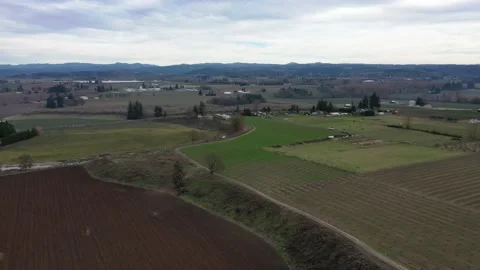 Oregon Farmland Stock Footage 131136550