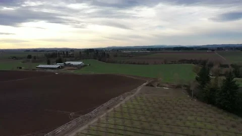 Oregon Farmland Stock Footage 131136647