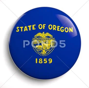 Oregon flag Stock Illustration