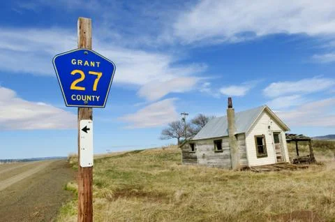 Oregon ghost town Stock Photos