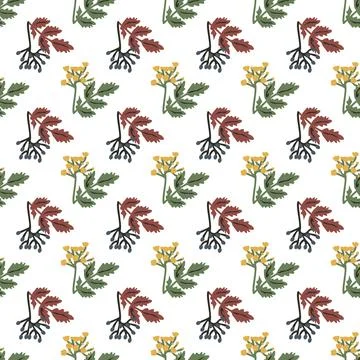 Oregon grape pattern Stock Illustration