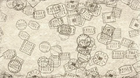 Oregon Gresham Stamps on Paper Stock-Illustration