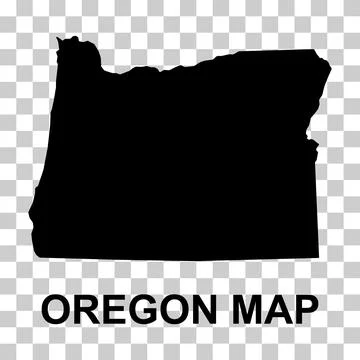 Oregon map shape, united states of america. Flat concept icon symbol vector i Stock Illustration