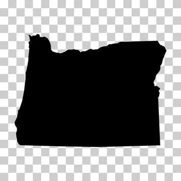 Oregon map shape, united states of america. Flat concept icon symbol vector i Stock Illustration