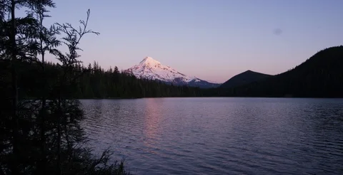Oregon - Mount Hood at Sunset 2 - 6K Realtime Stock Footage 111991175
