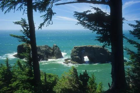 Oregon Sea Arch Stock Photos