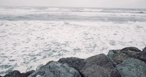 Oregon Shoreline Stock Footage 260654475