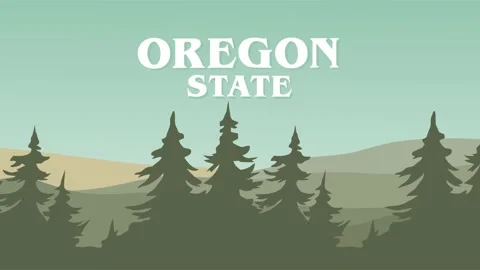 Oregon State with beautiful views Stock Footage 307070422