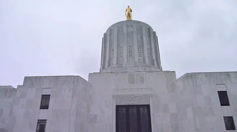 Oregon State Capital Building Stock Footage 25000108